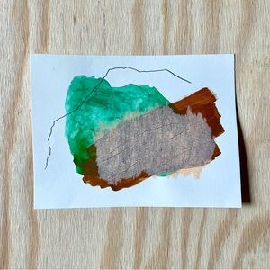 Mixed media abstract art